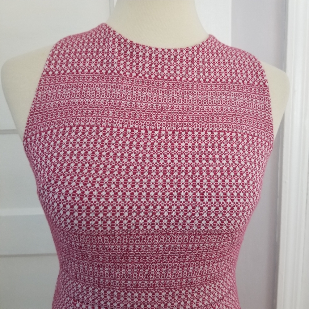 Banana Republic Jacquard Cross Back Dress, Size 0 - Picture 4 of 12